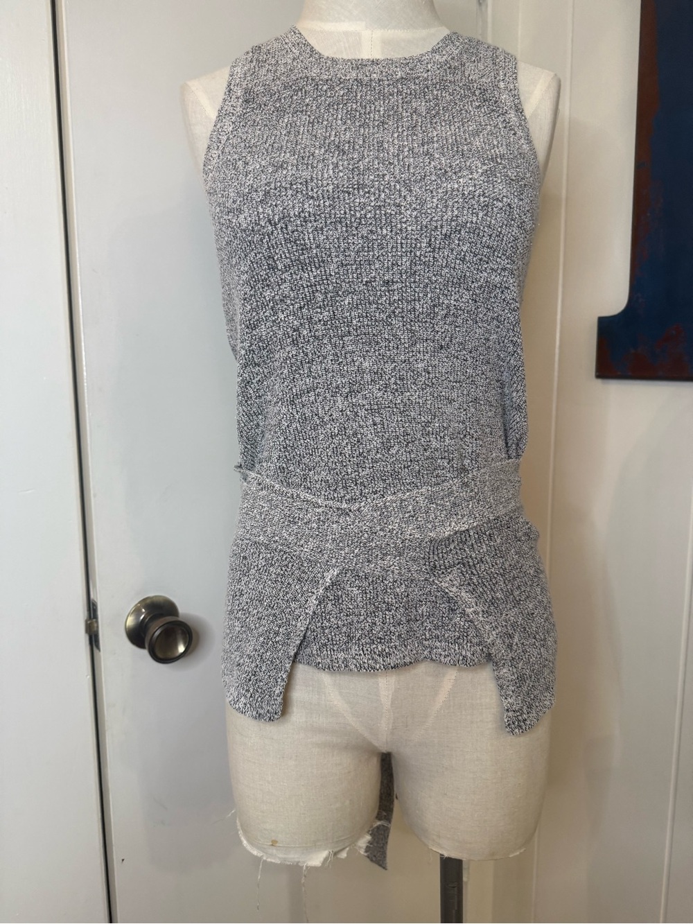 Madewell Gray Sleeveless Knit Tank Top Size XXS